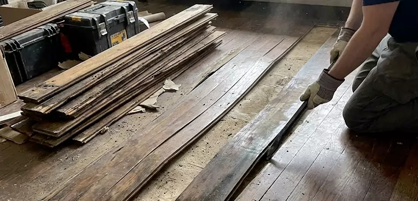 Wood Veneer Water Damage Repair Sargent